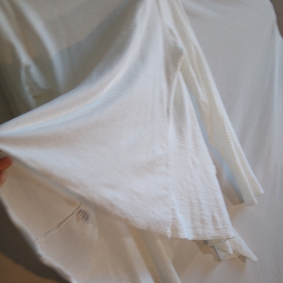 Michael Stars O/S 100% cotton white cardigan/wrap open front - Picture 8 of 14